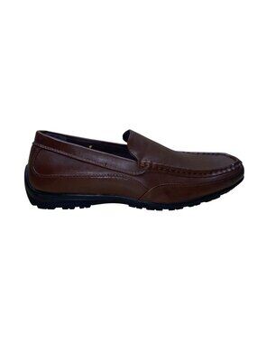 Deer Stags Men’s Brown Faux Leather Slip-On Drive Loafers Shoes Size 10M
